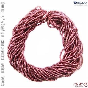 İncili Gülkurusu Cam Kum Boncuk 11/0 (2,1 mm) 40 gr