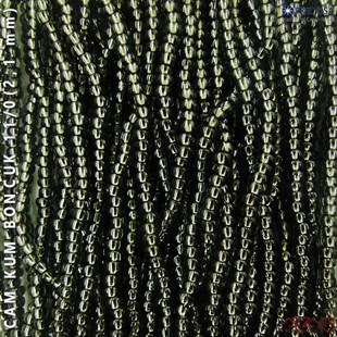 İncili Koyu Füme Cam Kum Boncuk 11/0 (2,1 mm) 40 gr