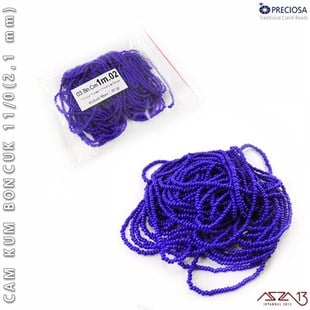 Kobalt Mavi Cam Kum Boncuk 11/0 (2,1 mm) 40 gr