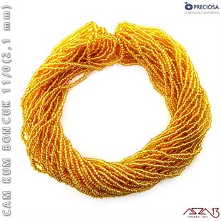 Metalik Pirinç Cam Kum Boncuk 11/0 (2,1 mm) 40 gr