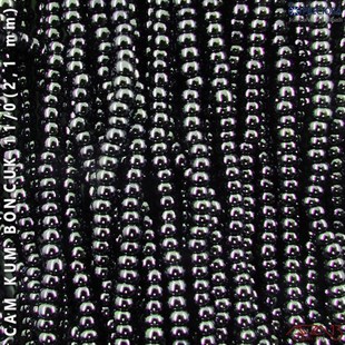 Metalik Gri Mavi Cam Kum Boncuk 11/0 (2,1 mm) 40 gr