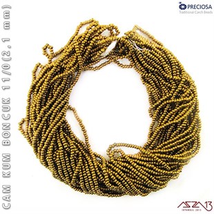 Metalik Antik Pirinç Cam Kum Boncuk 11/0 (2,1 mm) 40 gr