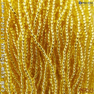 Metalik Altın Cam Kum Boncuk 11/0 (2,1 mm) 40 gr