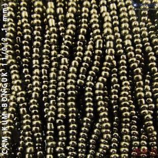 Metalik Gri Cam Kum Boncuk 11/0 (2,1 mm) 40 gr