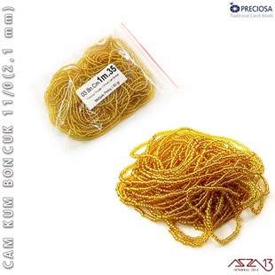 Metalik Pirinç Cam Kum Boncuk 11/0 (2,1 mm) 40 gr