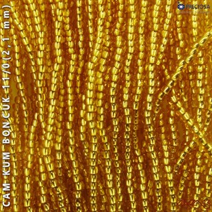 Metalik Pirinç Cam Kum Boncuk 11/0 (2,1 mm) 40 gr