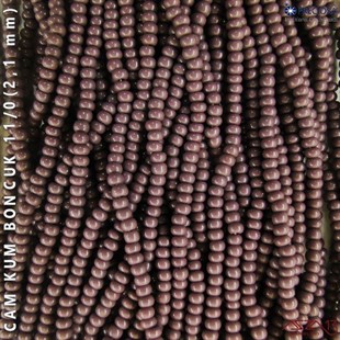 Mürdüm Cam Kum Boncuk 11/0 (2,1 mm) 40 gr