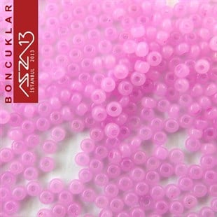 Pembe Cam Kum Boncuk (13/0 - 1,7 mm) 20 gr