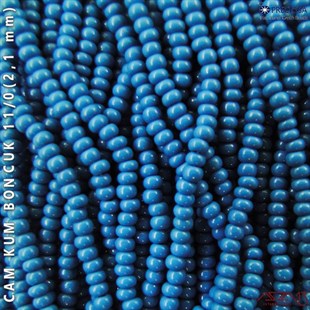 Petrol Mavisi Cam Kum Boncuk 11/0 (2,1 mm) 40 gr