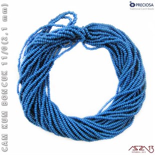 Petrol Mavisi Cam Kum Boncuk 11/0 (2,1 mm) 40 gr