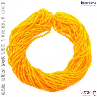 Turuncu Cam Kum Boncuk 11/0 (2,1 mm) 40 gr