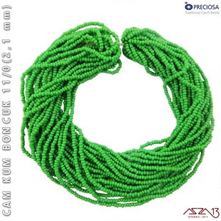 Yeşil Cam Kum Boncuk 11/0 (2,1 mm) 40 gr