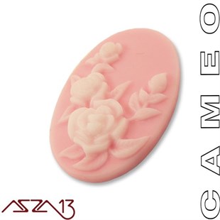 Pembe Cameo 26x39 mm / Paket İçeriği 1 Adet