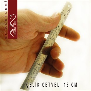 Çelik Cetvel 15 cm (Ekonomik)