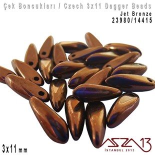 Dagger Boncuk - 3x11 mm - 23980*14415 / 24 Adet
