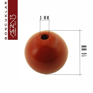 Karışık Renk, Akrilik, 16 mm Yuvarlak Boncuk / Paket İçeriği 1 Adet