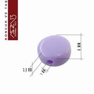 Karışık Pastel Renk, Akrilik, 6 mm Yassı Yuvarlak Boncuk (25 gr) / Paket İçeriği 260 Adet