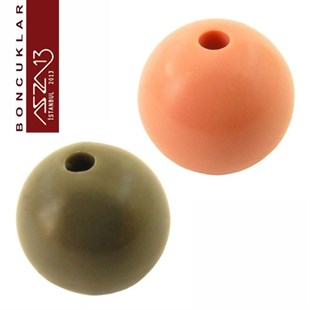Karışık Renk, Akrilik, 16 mm Yuvarlak Boncuk / Paket İçeriği 1 Adet