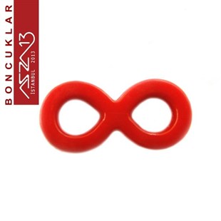 Karışık Renkli 10x20 mm Sonsuzluk Boncuk / Paket İçeriği 38 Adet