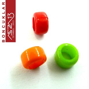 Karışık Renkli 8 mm Rondela Boncuk / Paket İçeriği 110 Adet