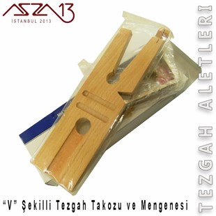V Ahşap Tezgah Takozu ve Mengenesi