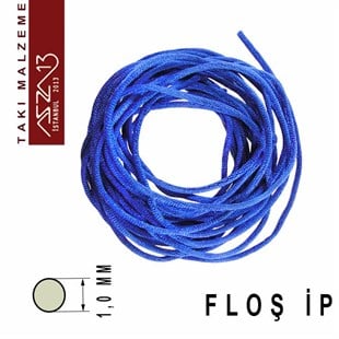 Kobalt Mavi 1,00 mm Floş İp / Paket İçeriği 3 m