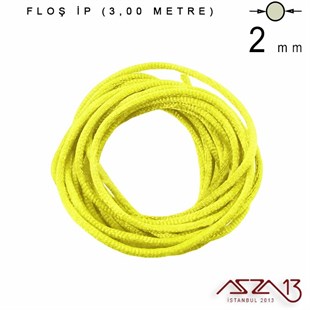 Limon Sarı - 2,00 mm - Floş İp / 3 Metre