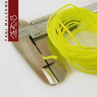 Neon Sarı 1,00 mm Floş İp / Paket İçeriği 3 m
