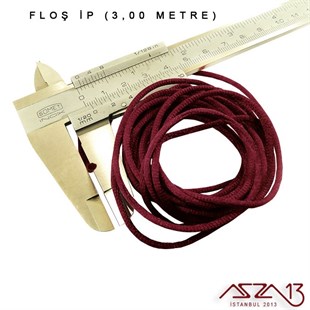 Bordo - 2,00 mm - Floş İp / 3 Metre