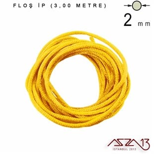 Buğday Sarı - 2,00 mm - Floş İp / 3 Metre