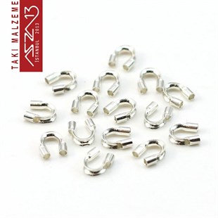 Mikronize Gümüş Kaplama, 5,0x5,5 mm (0.45) Gardiyan / Paket İçeriği 10 Adet