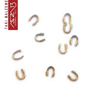 Antik Pirinç Kaplama, 4x4,5 mm (0.21) Gardiyan / Paket İçeriği 10 Adet