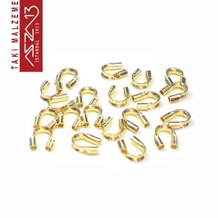 Mikronize 14K Altın Kaplama, 4,0x4,5 mm (0.21) Gardiyan / Paket İçeriği 10 Adet