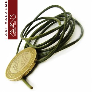 Gerçek Deri 1,50 mm Yeşil Kordon / Paket İçeriği 1 m