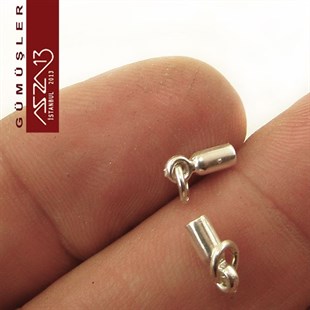 925 K Gümüş 11x3/2 mm Kapsül / Paket İçeriği 2 Adet