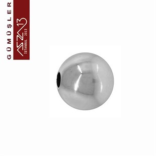 925 K Gümüş 5 mm Top / Paket İçeriği 5 Adet