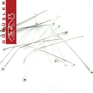 925 K Gümüş 3 cm Oval Başlı İğne (Çivi) / Paket İçeriği 20 Adet