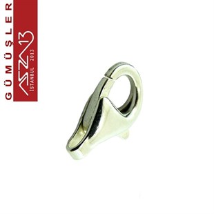 925 K Gümüş 8 mm Damla (Armut) Kilit / Paket İçeriği 1 Adet