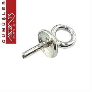 Sterling Gümüş Halkalı Pin / Paket İçeriği 20 Adet