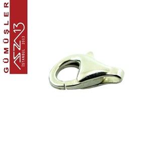 925 K Gümüş 6 mm Damla (Armut) Kilit / Paket İçeriği 1 Adet