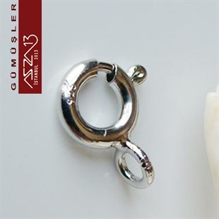 Gümüş Halka Klips / 925K / 6 mm / 3 Adet