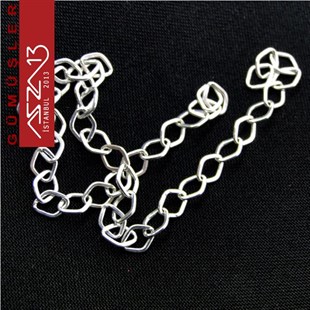 925 K Gümüş - 3,0 mm - Uzun Oval Baklalı Halat (Cable) Zincir / 15 cm