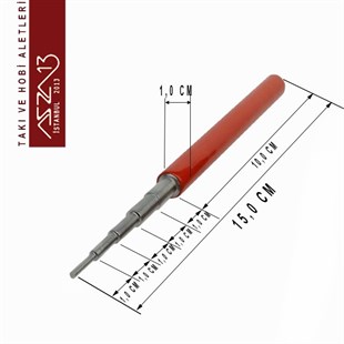 Kademeli Halka Yapma  Mandrel Seti 1,5 - 2,5 - 3,5 - 4,5 ve 5 mm