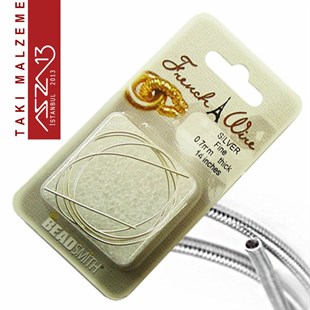 Gümüş Kaplama, 0,7 mm İçi Boş Metal Tel / French Wire / Paket İçeriği 40 cm