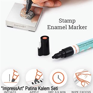 ImpressArt Damga Mürekkebi Kalem Seti (Mine)