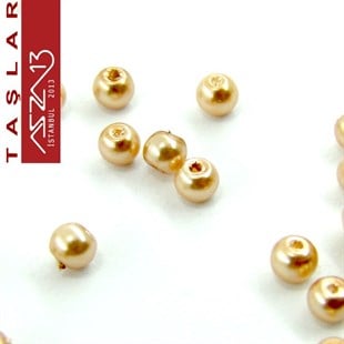585 Adet 3 mm Altın Renk İnci Boncuk (25 gr)