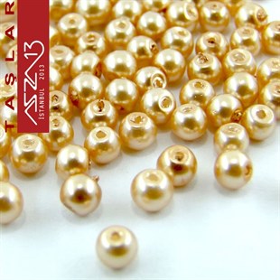585 Adet 3 mm Altın Renk İnci Boncuk (25 gr)