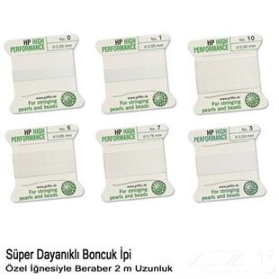 İp - Super Dayanıklı, Kendinden İğneli - 0,80 mm - N8 - 2 Metre 
