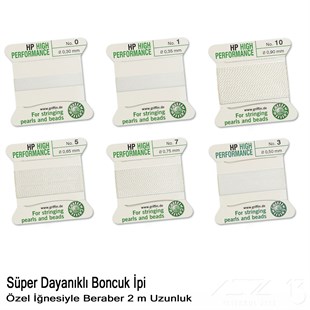 İp - Super Dayanıklı, Kendinden İğneli - 0,35 mm - N1 - 2 Metre 