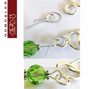 925 Gümüş, İp Sonu Gardiyan / Paket İçeriği 5 Adet